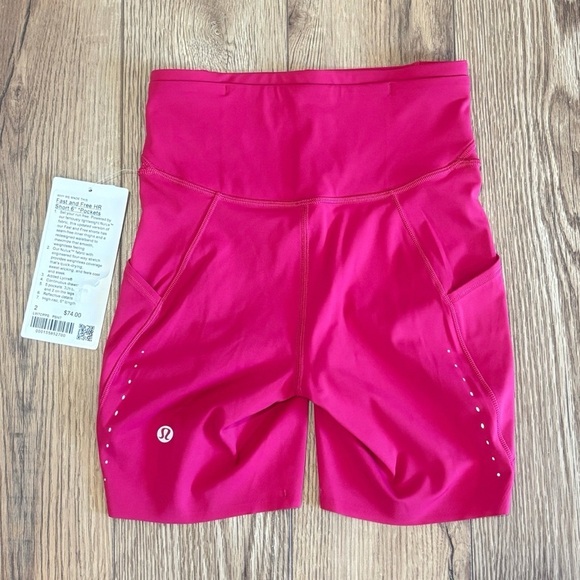 NWT Lululemon Fast And Free High Rise Shorts 6